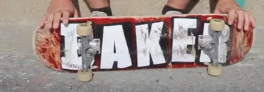 Baker Logo Skateboard after testing.